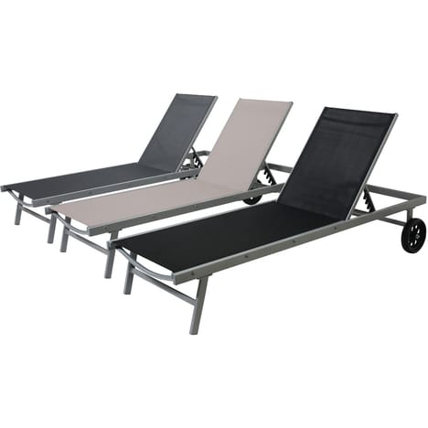 transat en aluminium et textilene