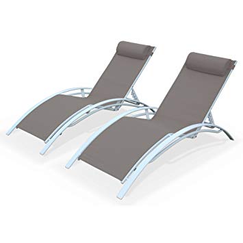 transat en aluminium et textilene